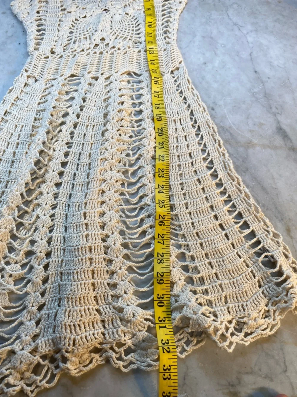 Free People Cream Crochet Beach Cover - Picture 5 of 7